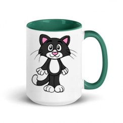 15oz Ceramic Mug with Color Inside