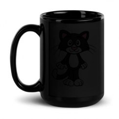 15oz Black Glossy Mug