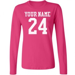 Ladies Relaxed Fit Basic Long Sleeve Tee