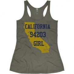 Ladies Slim Fit Super Soft Racerback Triblend Tank