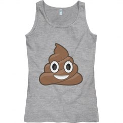 poo emoji tank pink