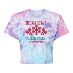 Women's Tie Dye Crop Top Tee