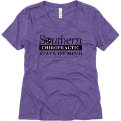 Ladies Relaxed Fit Super Soft Triblend V-Neck Tee