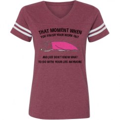 Ladies Relaxed Fit Vintage Sports Tee