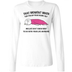 Ladies Relaxed Fit Basic Long Sleeve Tee