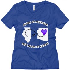 Ladies Relaxed Fit V-Neck Tee