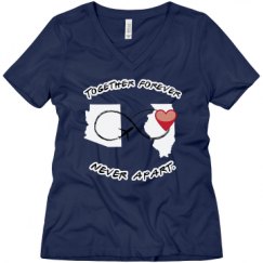 Ladies Relaxed Fit V-Neck Tee