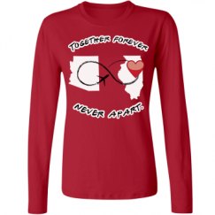 Ladies Relaxed Fit Basic Long Sleeve Tee