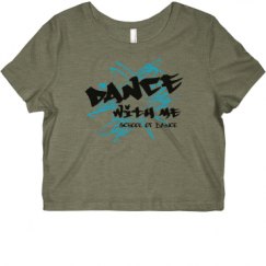 Ladies Slim Fit Crop Top Tee