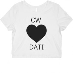 Ladies Slim Fit Crop Top Tee