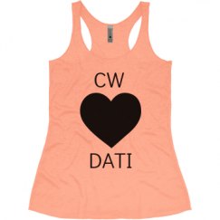 Ladies Slim Fit Super Soft Racerback Triblend Tank