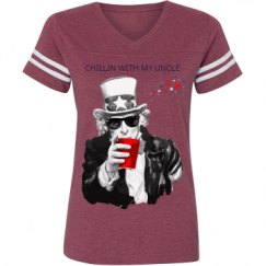 Ladies Relaxed Fit Vintage Sports Tee