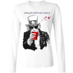 Ladies Relaxed Fit Basic Long Sleeve Tee