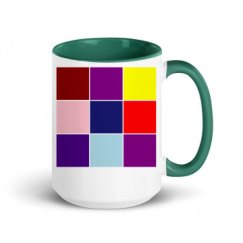 15oz Ceramic Mug with Color Inside