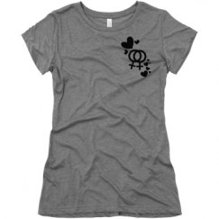 Ladies Slim Fit Super Soft Triblend Tee