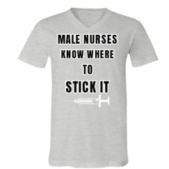 Unisex V-Neck Jersey Tee