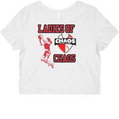 Ladies Slim Fit Crop Top Tee