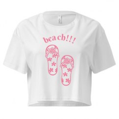 Ladies Festival Cali Crop Top Tee