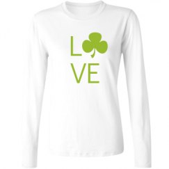 Ladies Relaxed Fit Basic Long Sleeve Tee