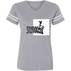 Ladies Relaxed Fit Vintage Sports Tee