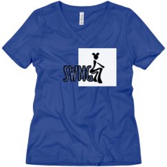 Ladies Relaxed Fit V-Neck Tee