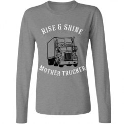 Ladies Relaxed Fit Basic Long Sleeve Tee