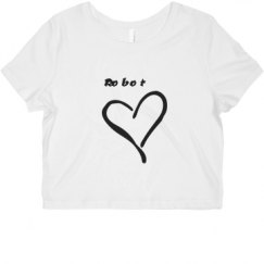 Ladies Slim Fit Crop Top Tee