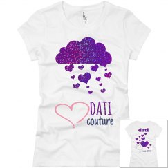 CW DATI TRUE PINK AND PURPLE GLITTER SLIM FIT