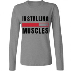 Ladies Relaxed Fit Basic Long Sleeve Tee