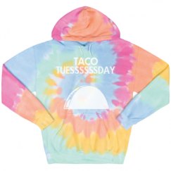 Unisex Tie-Dye Fleece Hoodie