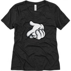 Ladies Relaxed Fit Super Soft Triblend V-Neck Tee