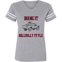 Ladies Relaxed Fit Vintage Sports Tee