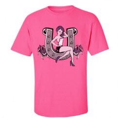 Unisex Ultra Cotton Safety Neon Crewneck Tee