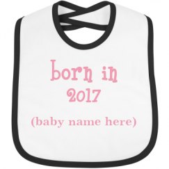 Infant Contrast Trim Bib