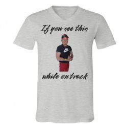 Unisex V-Neck Jersey Tee