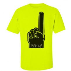 Unisex Ultra Cotton Safety Neon Crewneck Tee