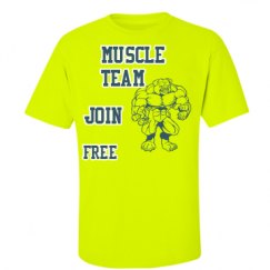 Unisex Ultra Cotton Safety Neon Crewneck Tee