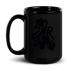 15oz Black Glossy Mug