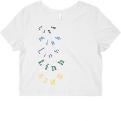 Ladies Slim Fit Crop Top Tee