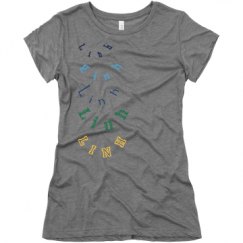 Ladies Slim Fit Super Soft Triblend Tee