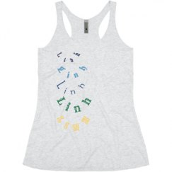 Ladies Slim Fit Super Soft Racerback Triblend Tank