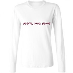 Ladies Relaxed Fit Basic Long Sleeve Tee