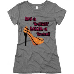 Ladies Slim Fit Super Soft Triblend Tee