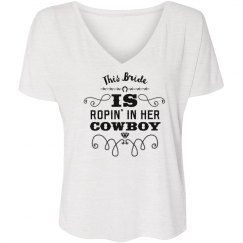 Bride Ropin in Her Cowboy