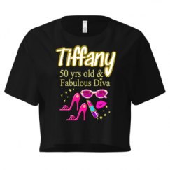 Ladies Festival Cali Crop Top Tee