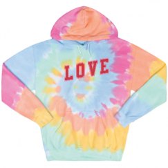 Unisex Tie-Dye Fleece Hoodie