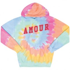 Unisex Tie-Dye Fleece Hoodie