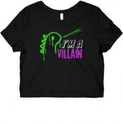 Ladies Slim Fit Crop Top Tee