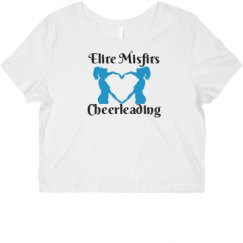 Ladies Slim Fit Crop Top Tee