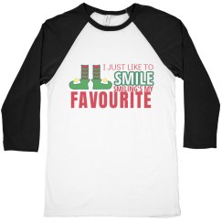 Funny Christmas Shirt I Just Like To Smile